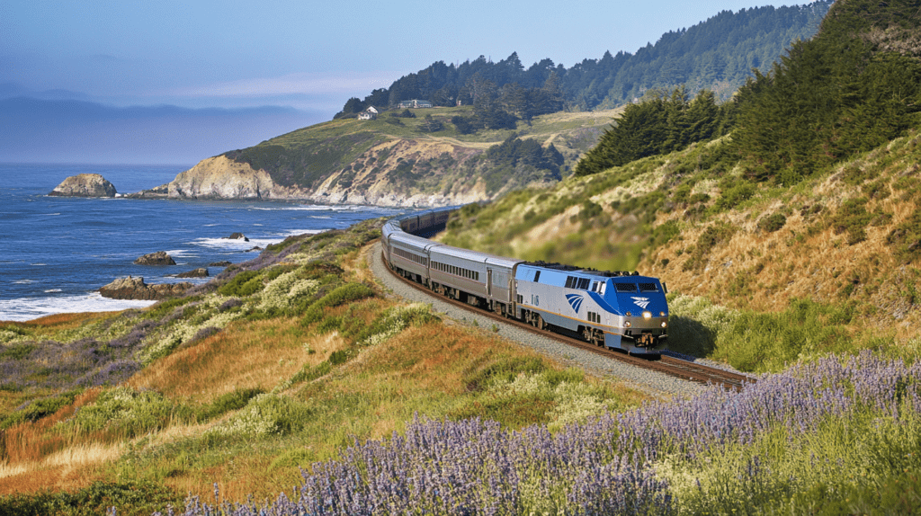 Train from San Francisco to Redwood National Park
