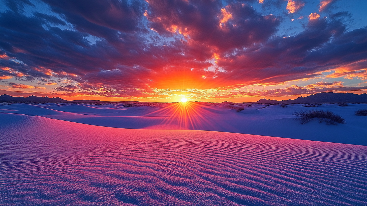 White Sands National Park Sunset