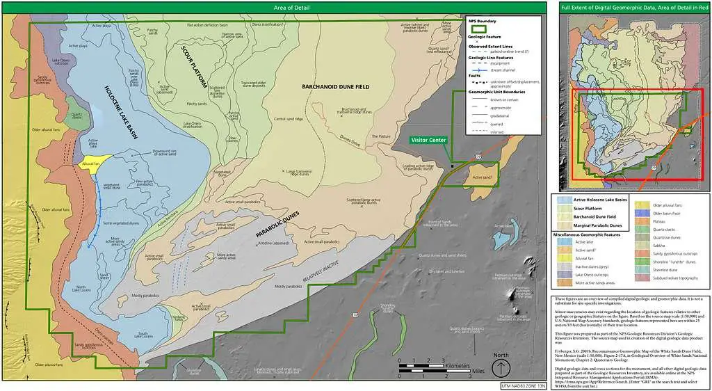 White Sands National Park Map